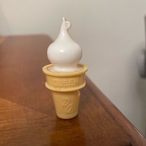 Vintage DQ Dairy Queen Promotional Plastic Whistle Shaped Like Ice Cream Cone